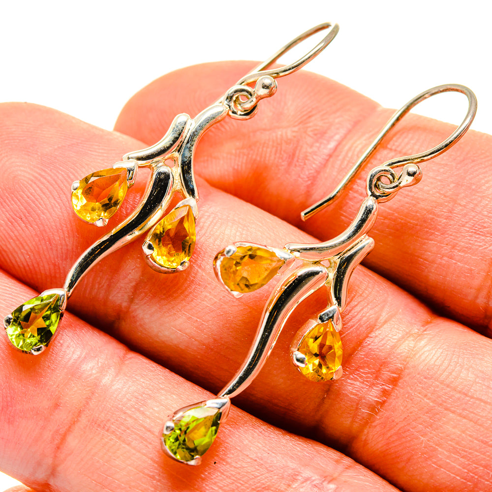 Citrine Earrings handcrafted by Ana Silver Co - EARR414344
