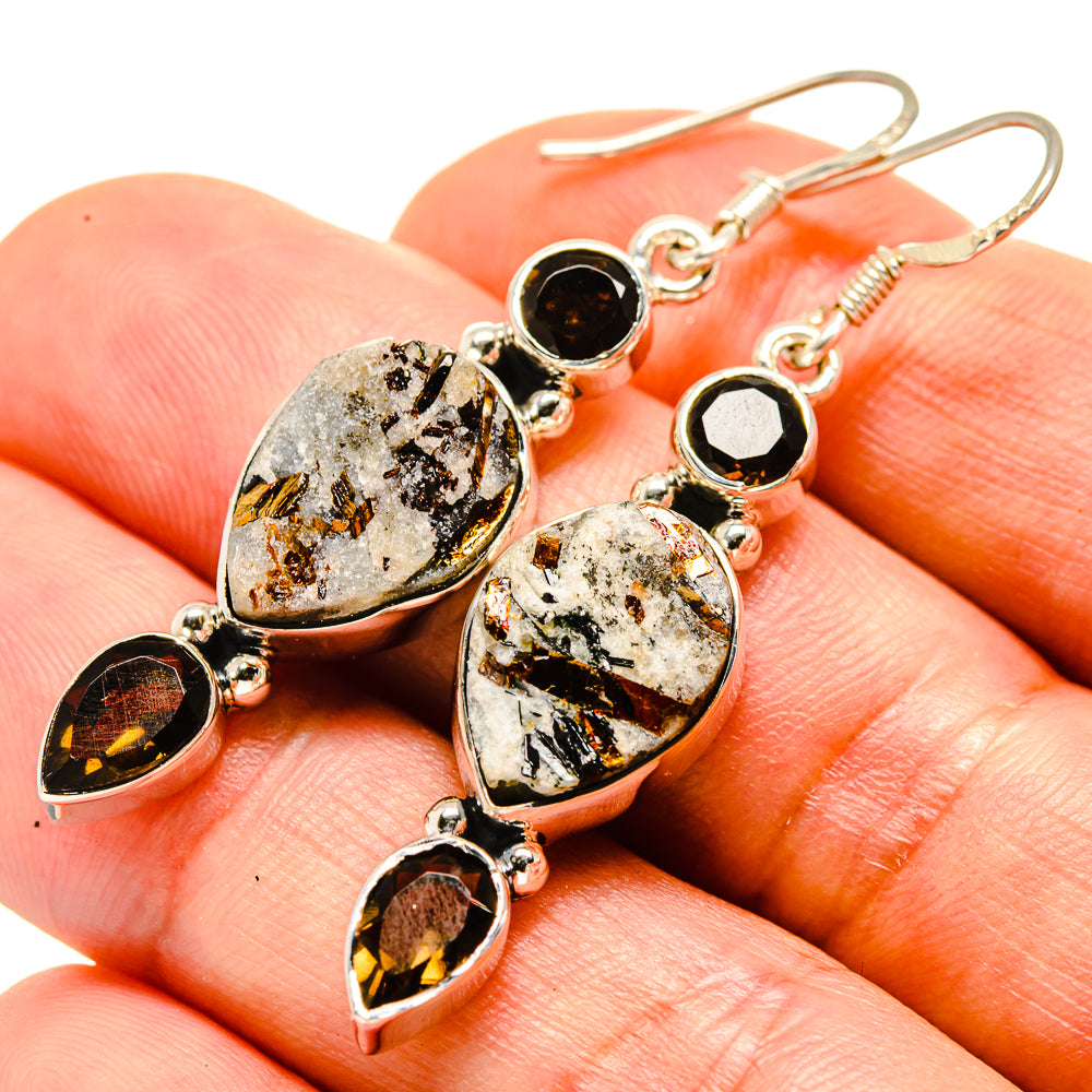 Astrophyllite Earrings handcrafted by Ana Silver Co - EARR414348