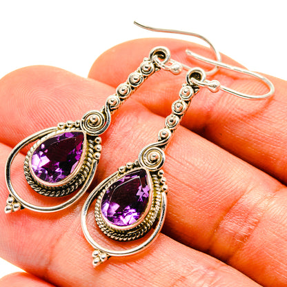 Amethyst Earrings handcrafted by Ana Silver Co - EARR414349