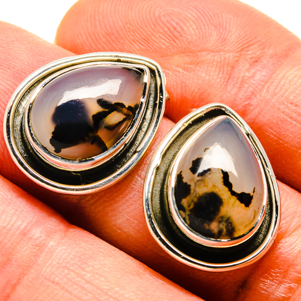 Montana Agate Earrings handcrafted by Ana Silver Co - EARR414354