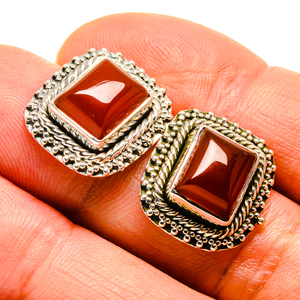 Carnelian Earrings handcrafted by Ana Silver Co - EARR414355
