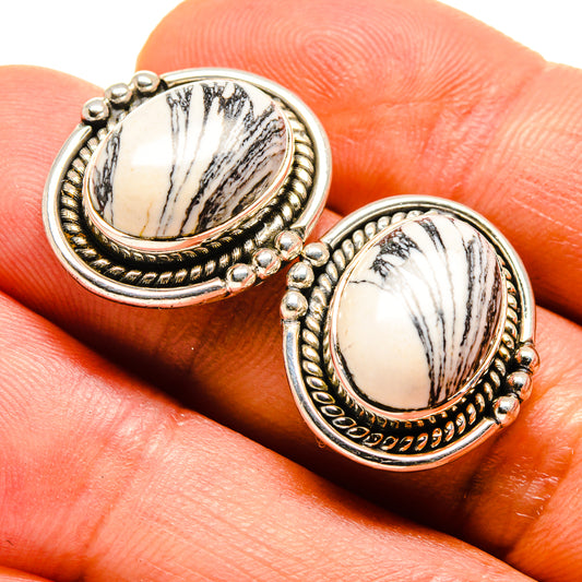 Howlite Earrings handcrafted by Ana Silver Co - EARR414357