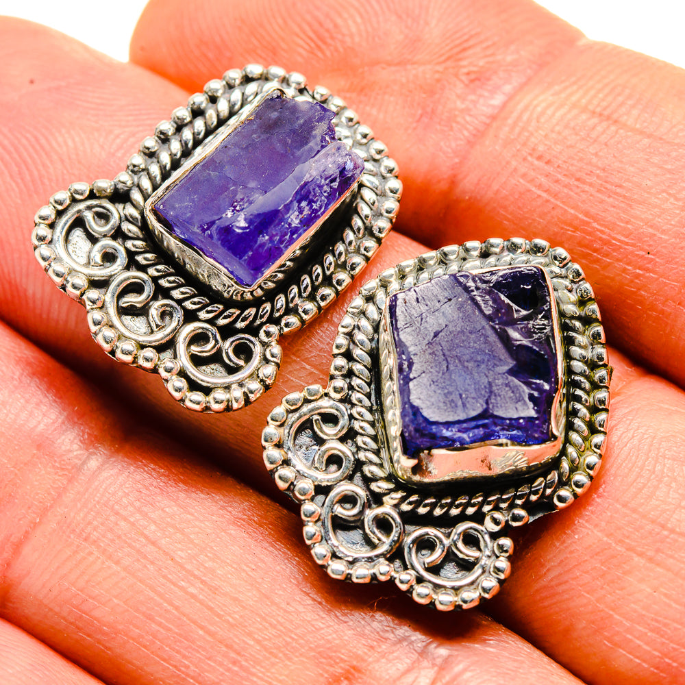 Tanzanite Earrings handcrafted by Ana Silver Co - EARR414375