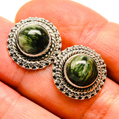 Seraphinite Earrings handcrafted by Ana Silver Co - EARR414378