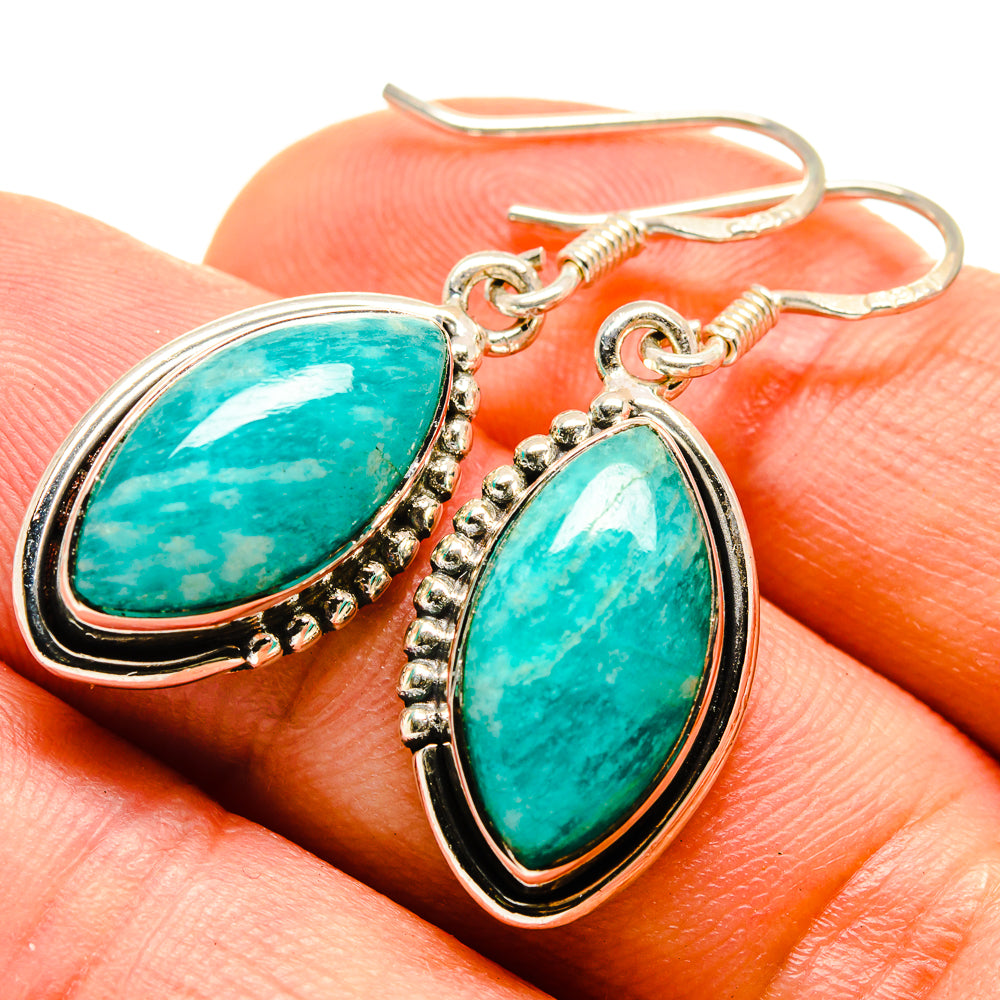 Amazonite Earrings handcrafted by Ana Silver Co - EARR414414