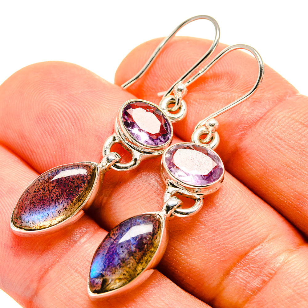 Labradorite Earrings handcrafted by Ana Silver Co - EARR414431