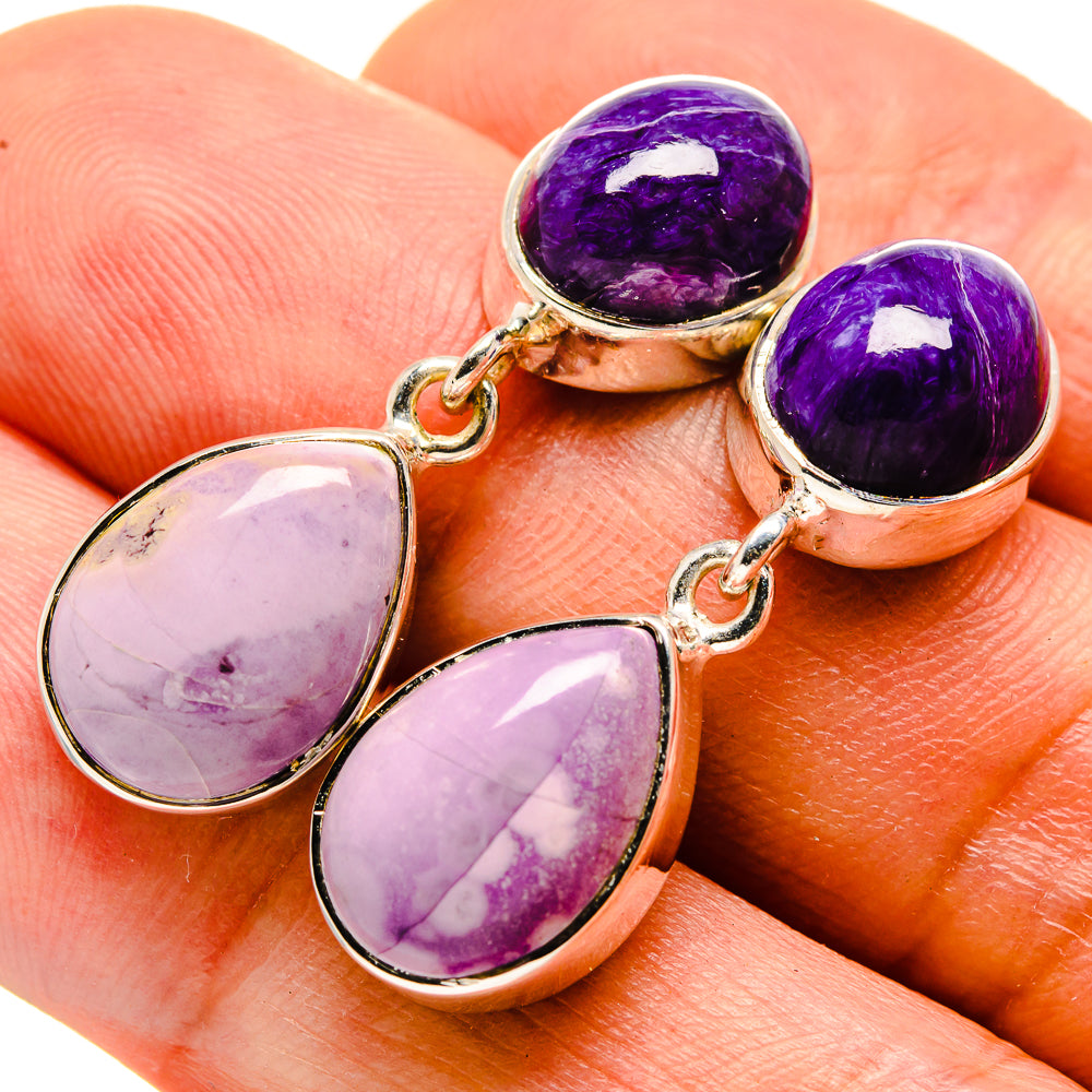 Phosphosiderite Earrings handcrafted by Ana Silver Co - EARR414436