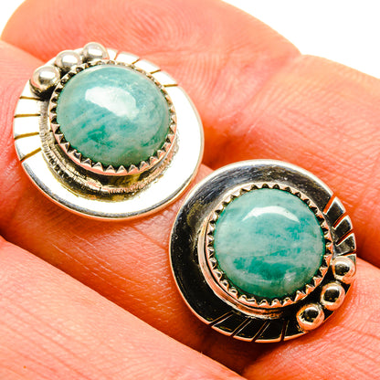 Amazonite Earrings handcrafted by Ana Silver Co - EARR414438