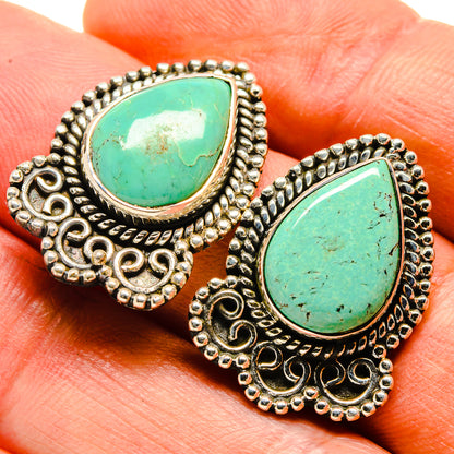 Arizona Turquoise Earrings handcrafted by Ana Silver Co - EARR414440