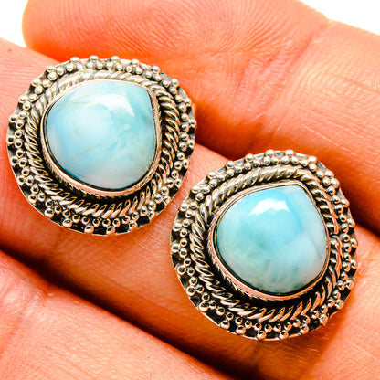 Larimar Earrings handcrafted by Ana Silver Co - EARR414445