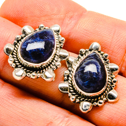 Sodalite Earrings handcrafted by Ana Silver Co - EARR414447