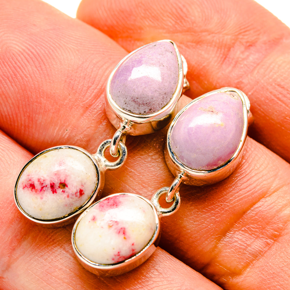 Thulite Earrings handcrafted by Ana Silver Co - EARR414450