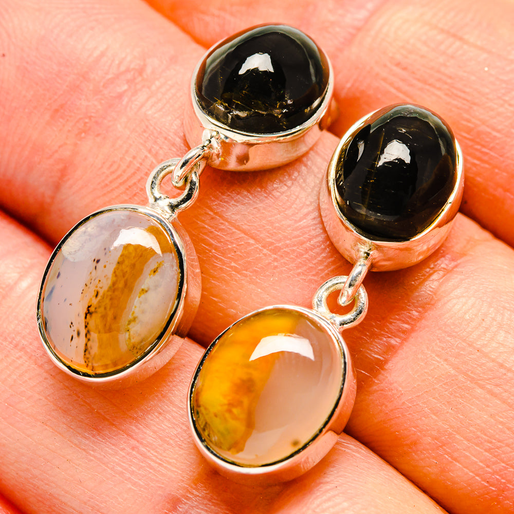 Montana Agate Earrings handcrafted by Ana Silver Co - EARR414460