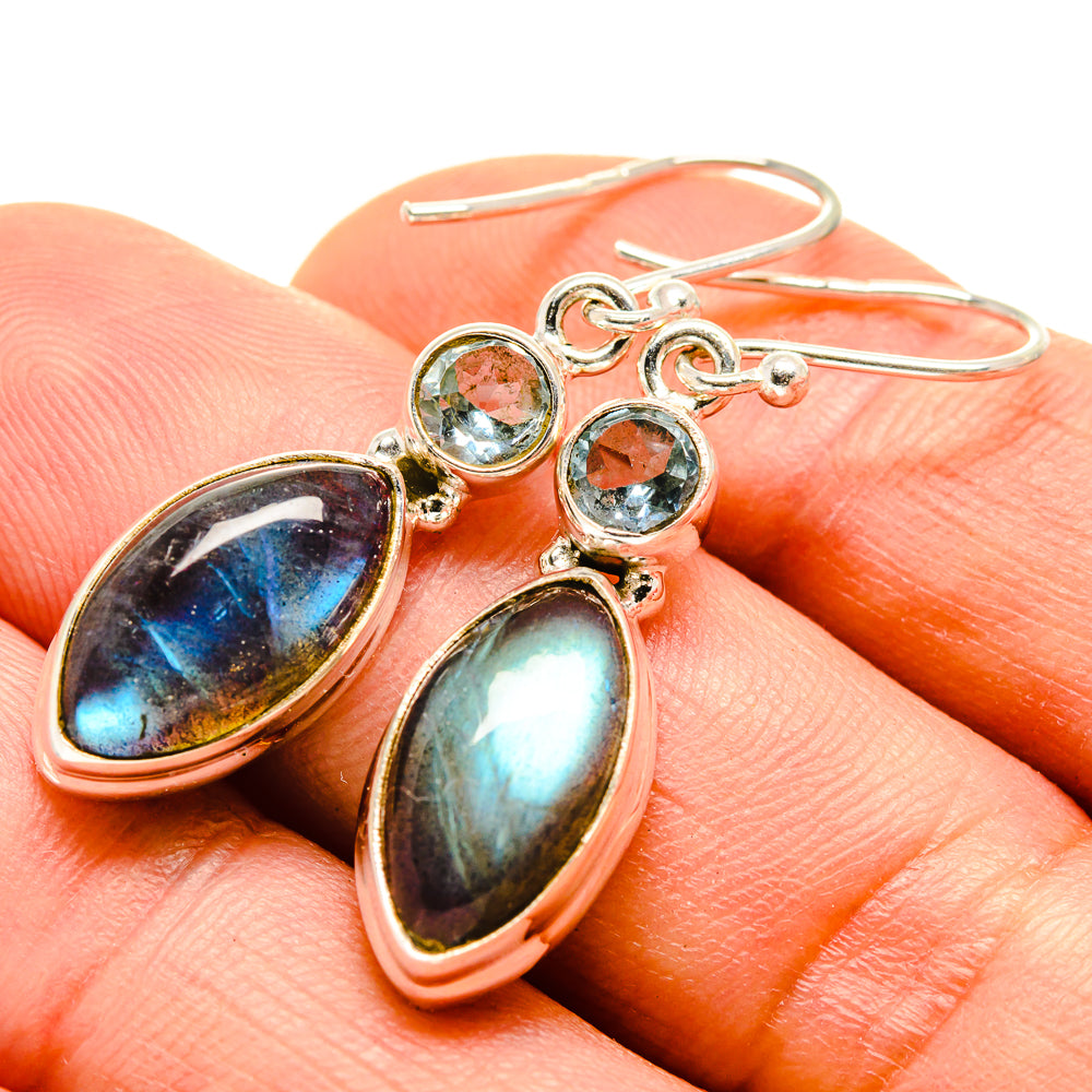 Labradorite Earrings handcrafted by Ana Silver Co - EARR414463