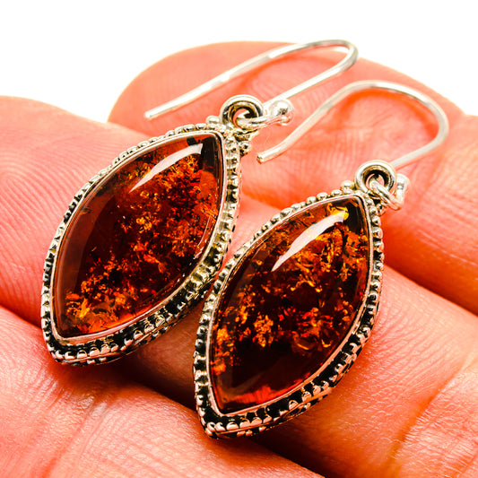 Baltic Amber Earrings handcrafted by Ana Silver Co - EARR414468