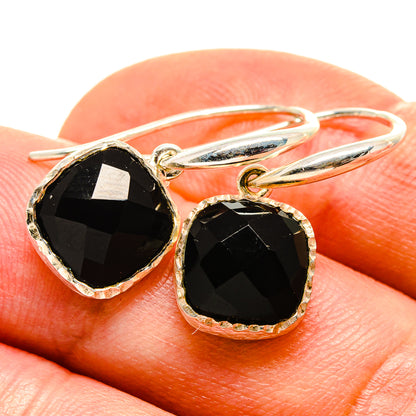 Black Onyx Earrings handcrafted by Ana Silver Co - EARR414470