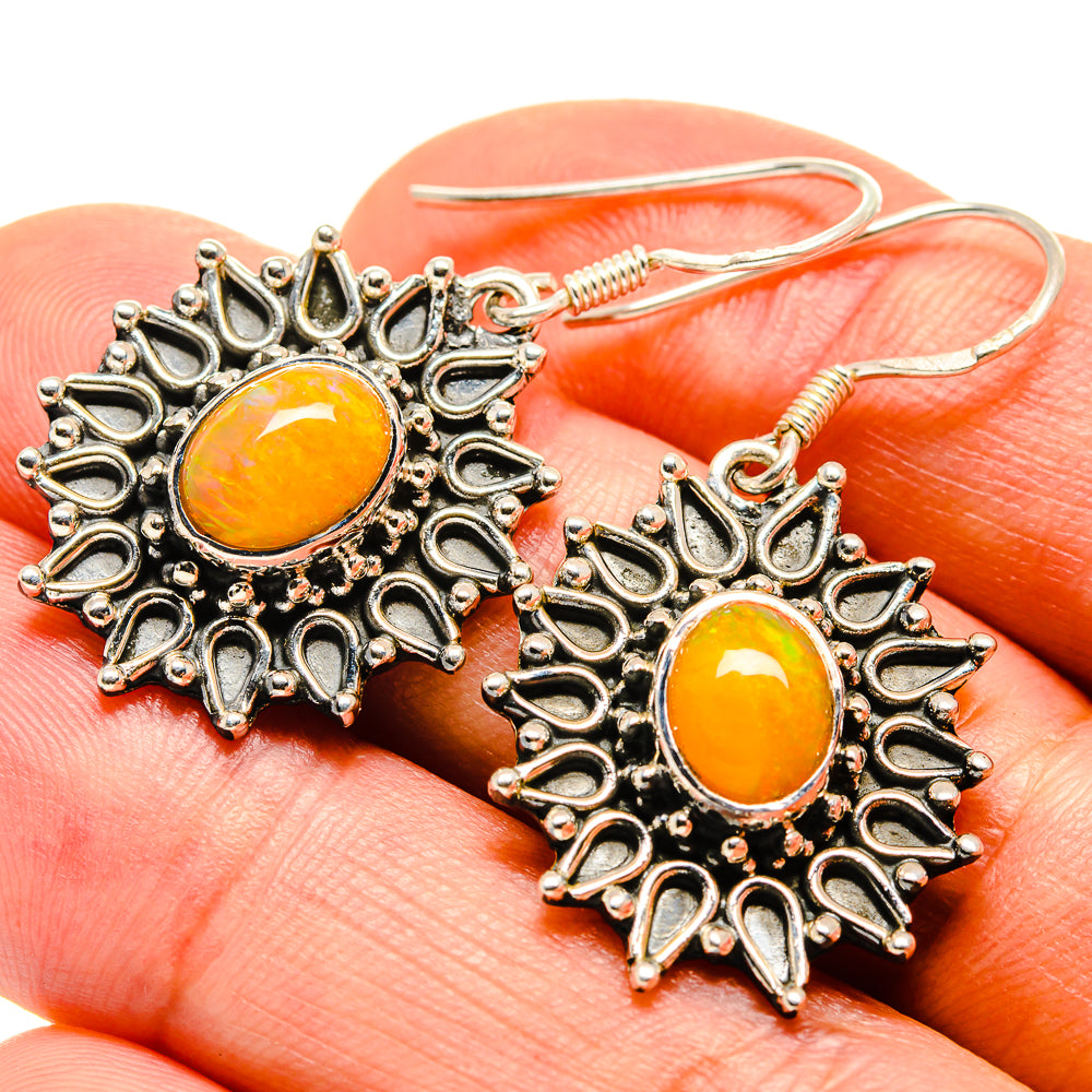 Ethiopian Opal Earrings handcrafted by Ana Silver Co - EARR414475