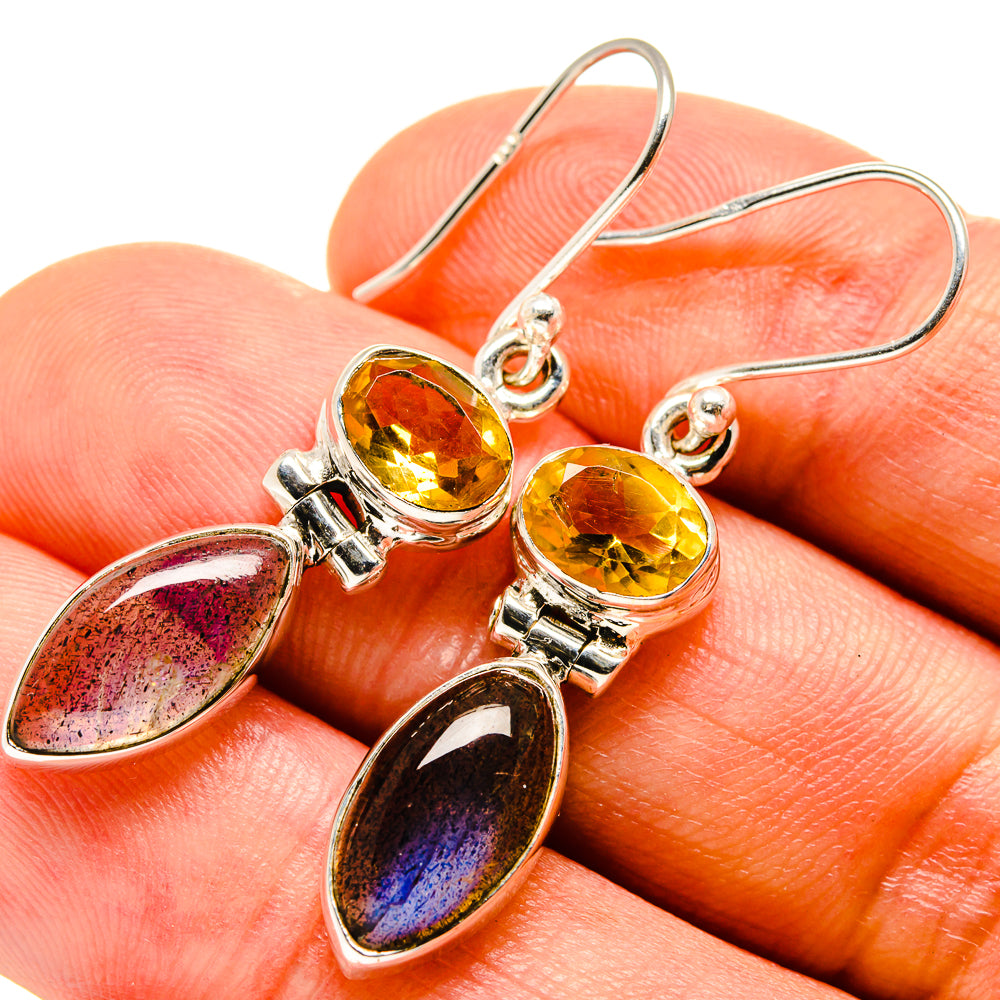 Labradorite Earrings handcrafted by Ana Silver Co - EARR414480