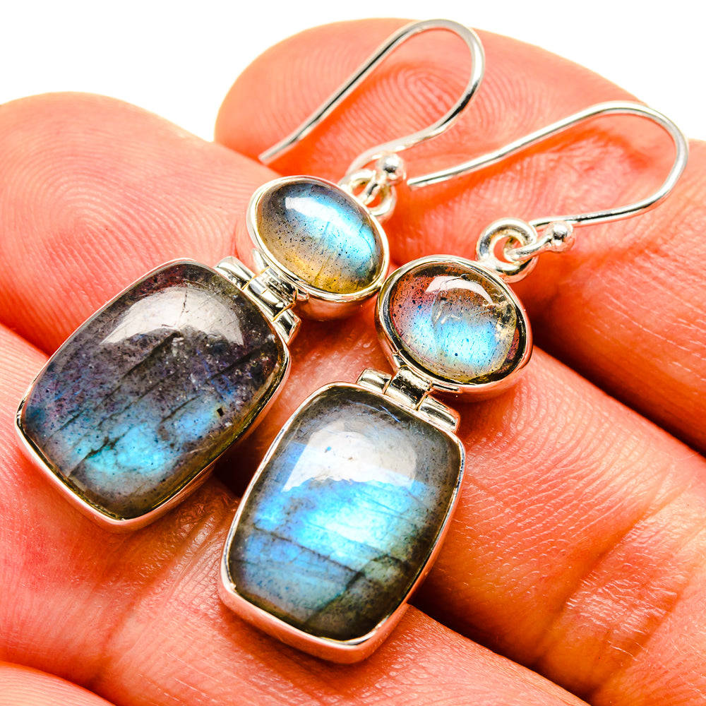 Labradorite Earrings handcrafted by Ana Silver Co - EARR414483