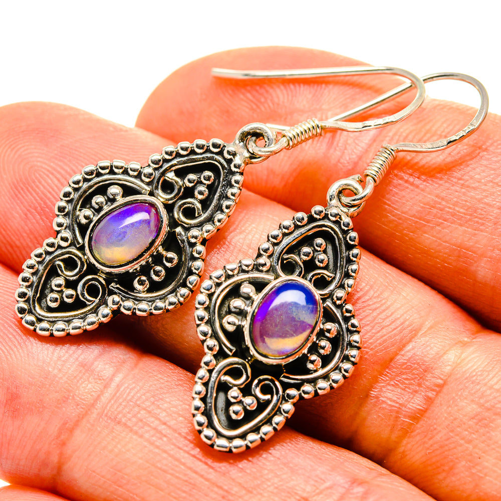 Ethiopian Opal Earrings handcrafted by Ana Silver Co - EARR414491