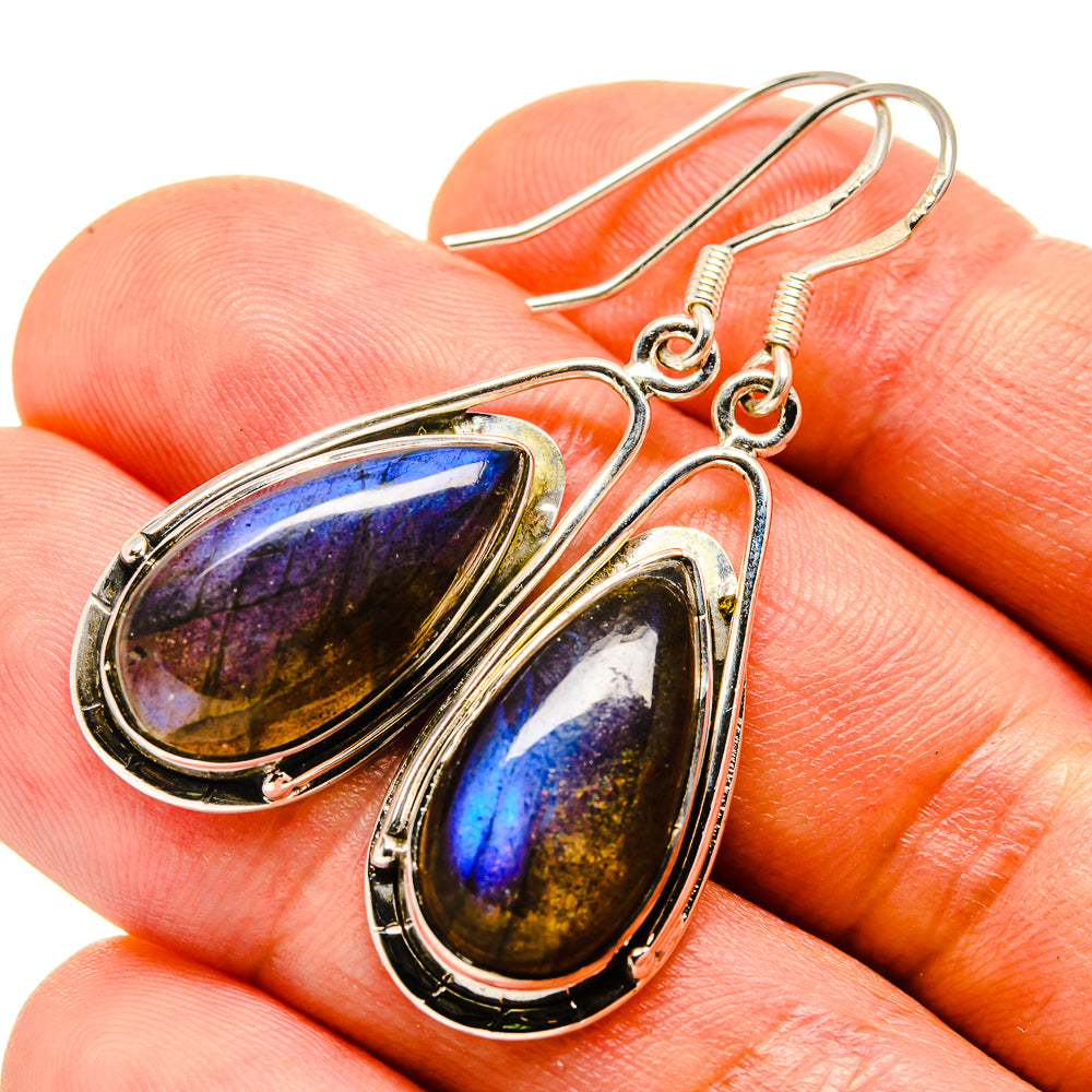 Labradorite Earrings handcrafted by Ana Silver Co - EARR414497