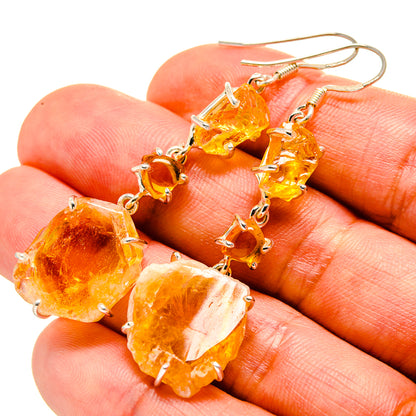 Citrine Earrings handcrafted by Ana Silver Co - EARR414510