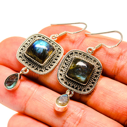 Labradorite Earrings handcrafted by Ana Silver Co - EARR414512