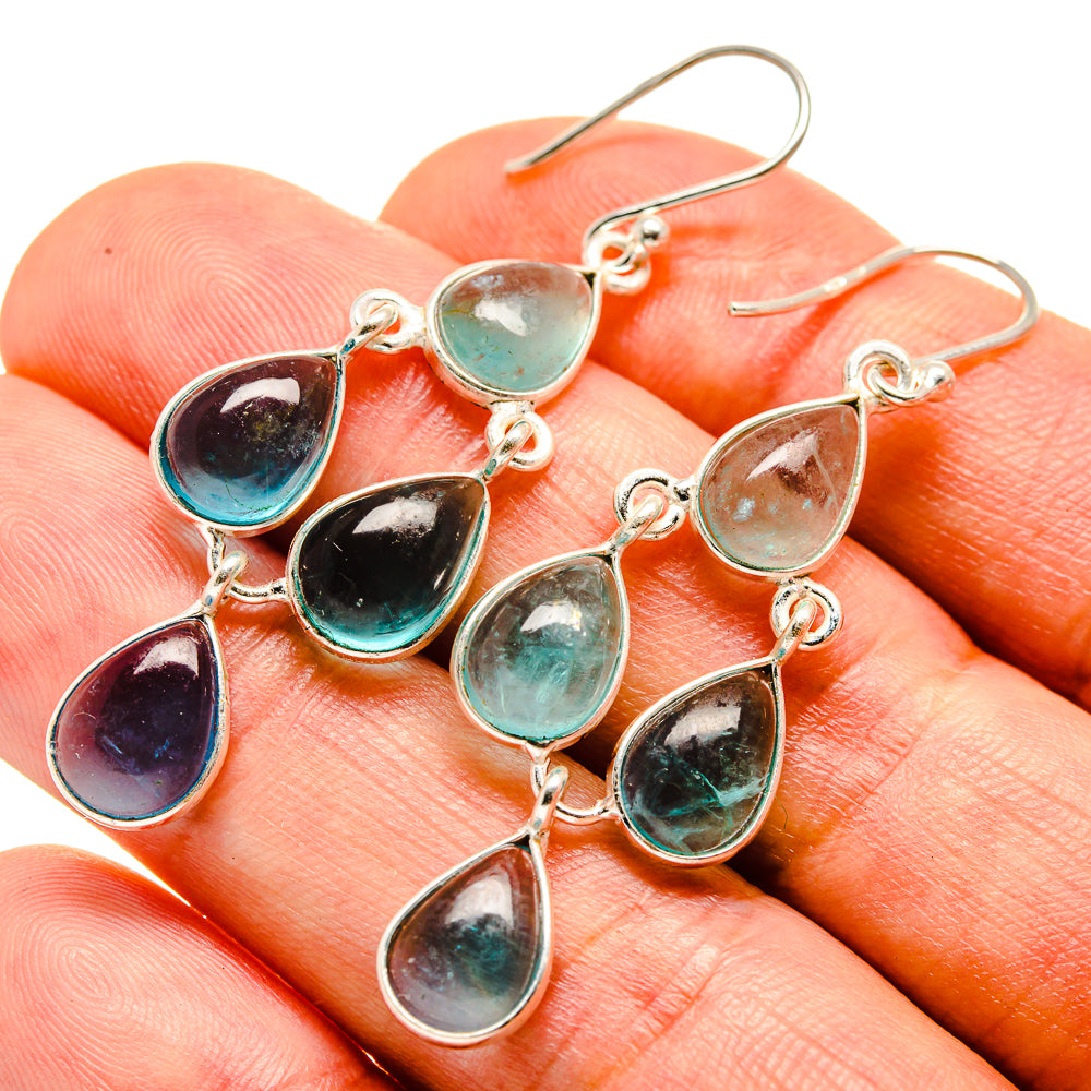 Aqua Chalcedony Earrings handcrafted by Ana Silver Co - EARR414513