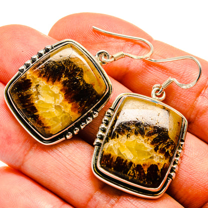 Septarian Geode Earrings handcrafted by Ana Silver Co - EARR414514