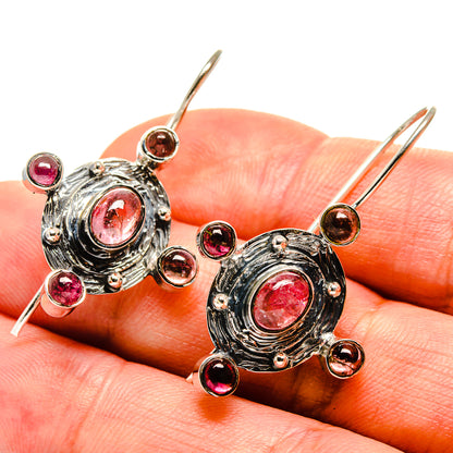 Pink Tourmaline Earrings handcrafted by Ana Silver Co - EARR414520