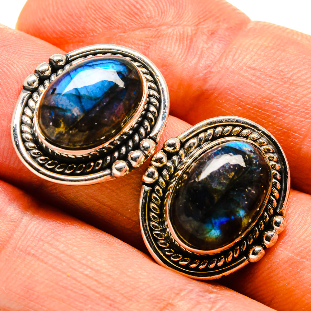 Labradorite Earrings handcrafted by Ana Silver Co - EARR414525