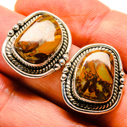 Bamboo Jasper Earrings handcrafted by Ana Silver Co - EARR414535