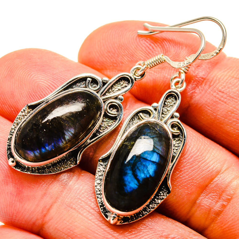 Labradorite Earrings handcrafted by Ana Silver Co - EARR414558