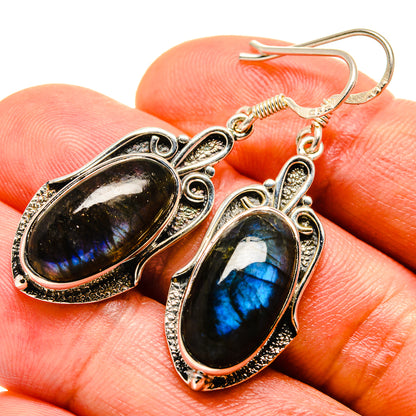 Labradorite Earrings handcrafted by Ana Silver Co - EARR414558
