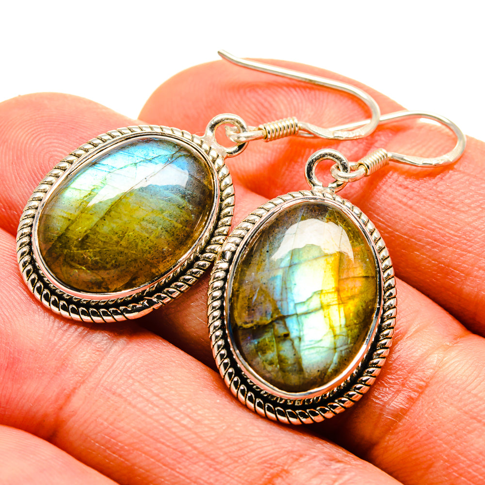 Labradorite Earrings handcrafted by Ana Silver Co - EARR414569