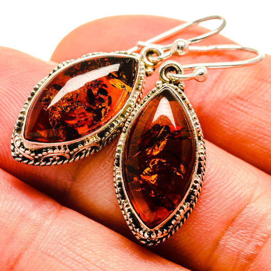 Baltic Amber Earrings handcrafted by Ana Silver Co - EARR414573