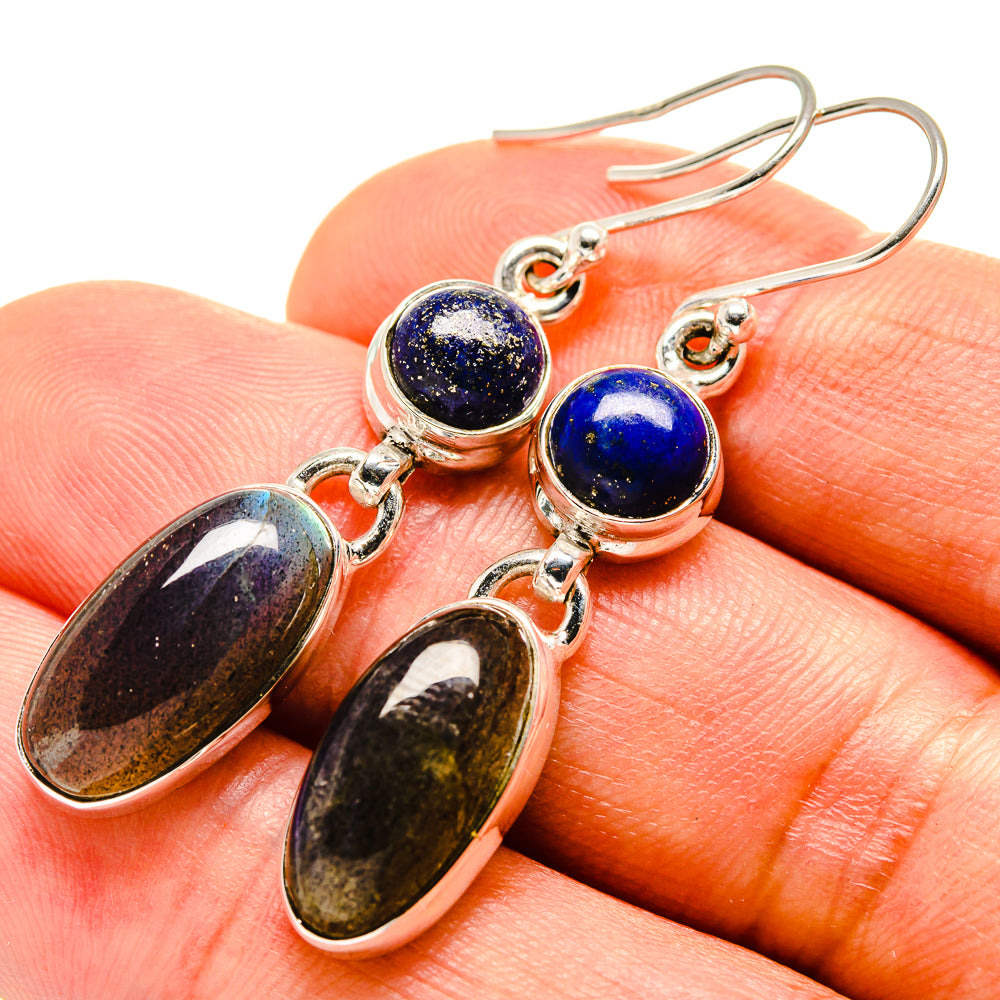 Labradorite Earrings handcrafted by Ana Silver Co - EARR414574
