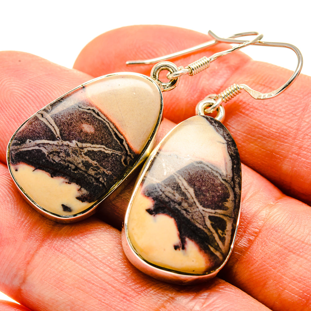 Butterfly Jasper Earrings handcrafted by Ana Silver Co - EARR414580