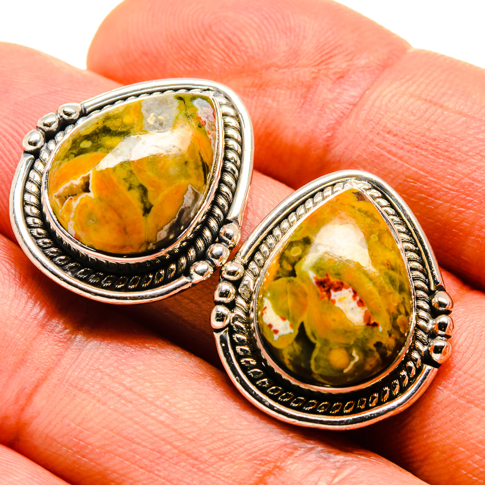 Rainforest Opal Earrings handcrafted by Ana Silver Co - EARR414588