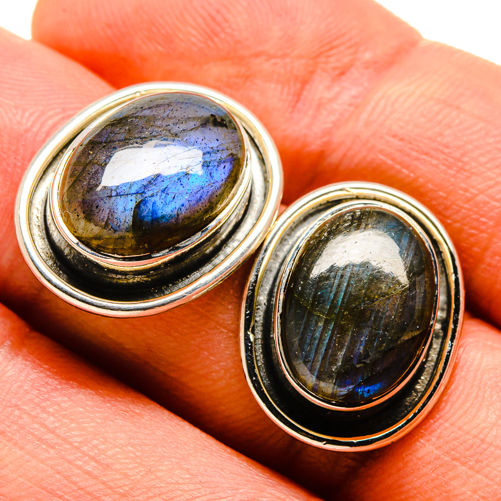 Labradorite Earrings handcrafted by Ana Silver Co - EARR414596