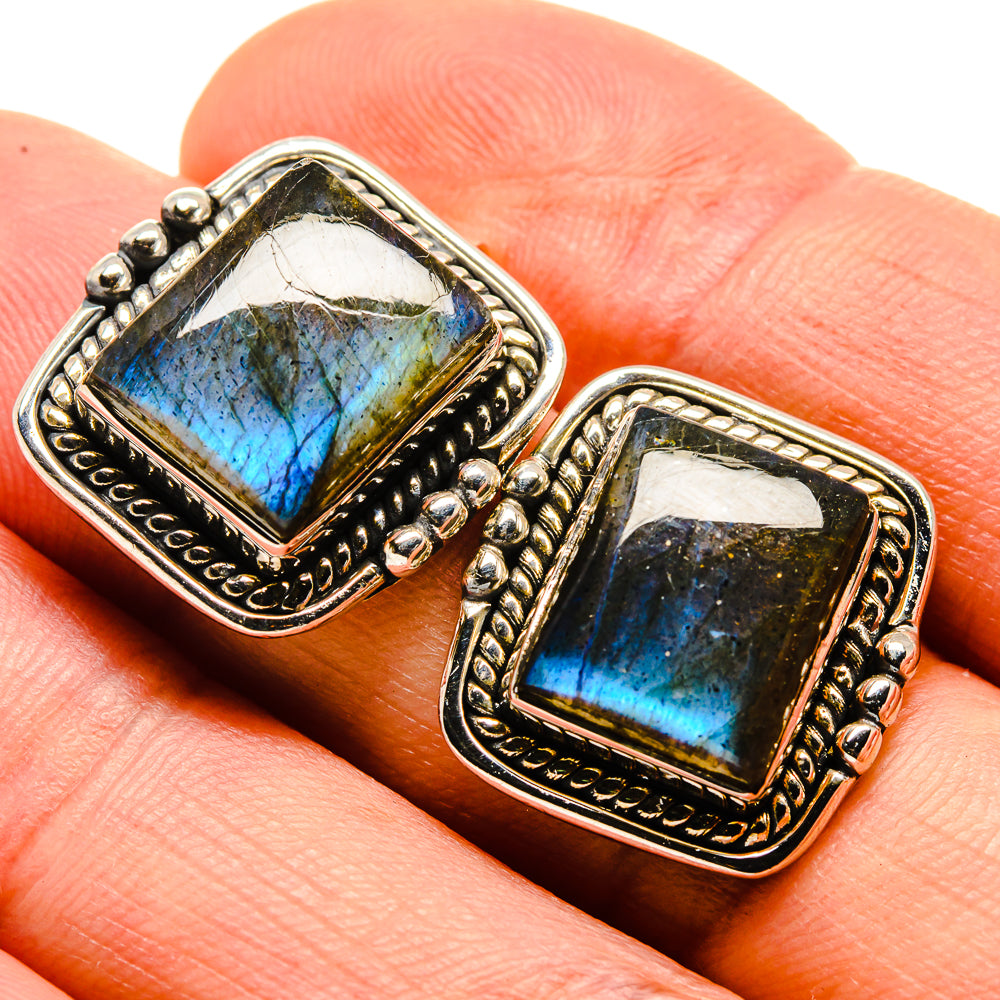 Labradorite Earrings handcrafted by Ana Silver Co - EARR414600