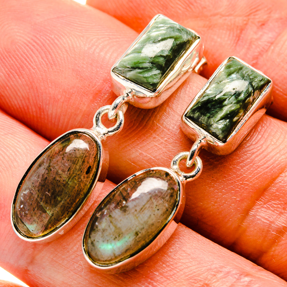 Labradorite Earrings handcrafted by Ana Silver Co - EARR414608