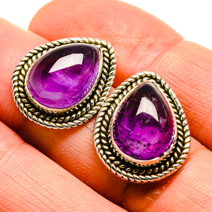 Amethyst Earrings handcrafted by Ana Silver Co - EARR414614