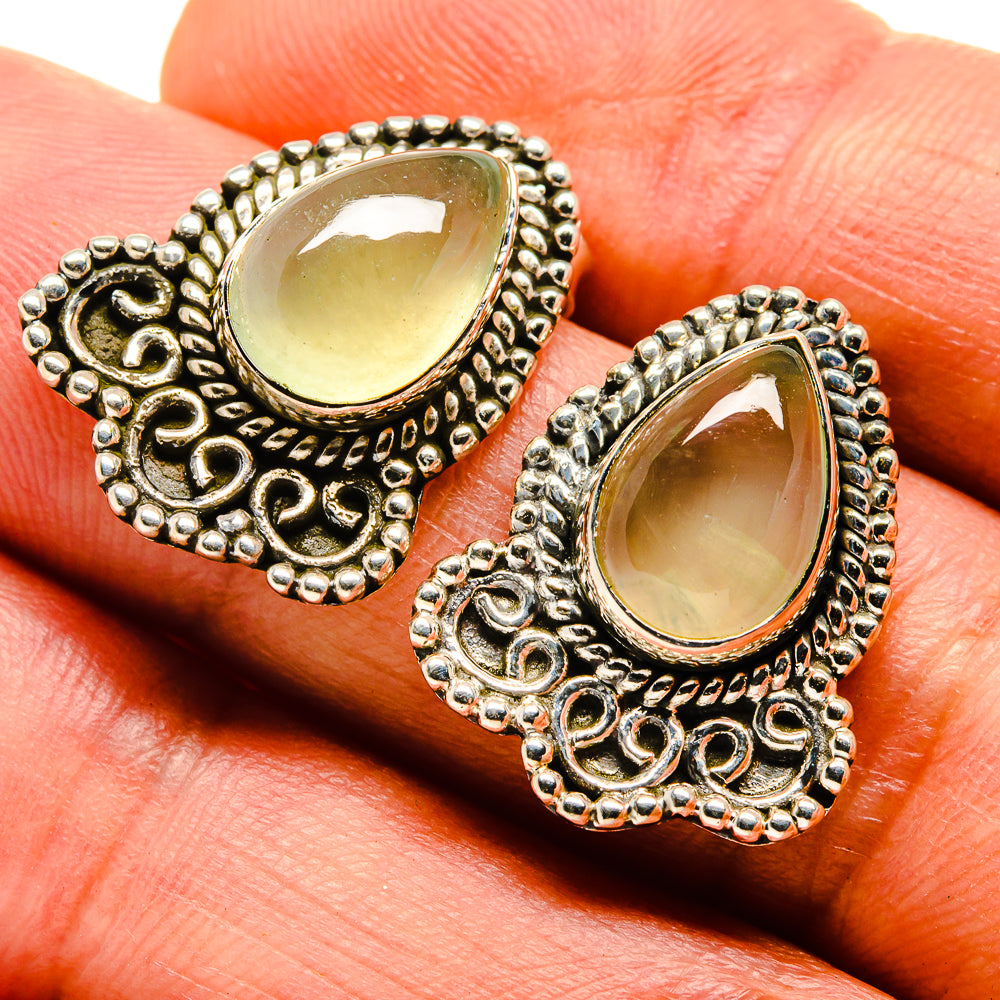 Prehnite Earrings handcrafted by Ana Silver Co - EARR414620