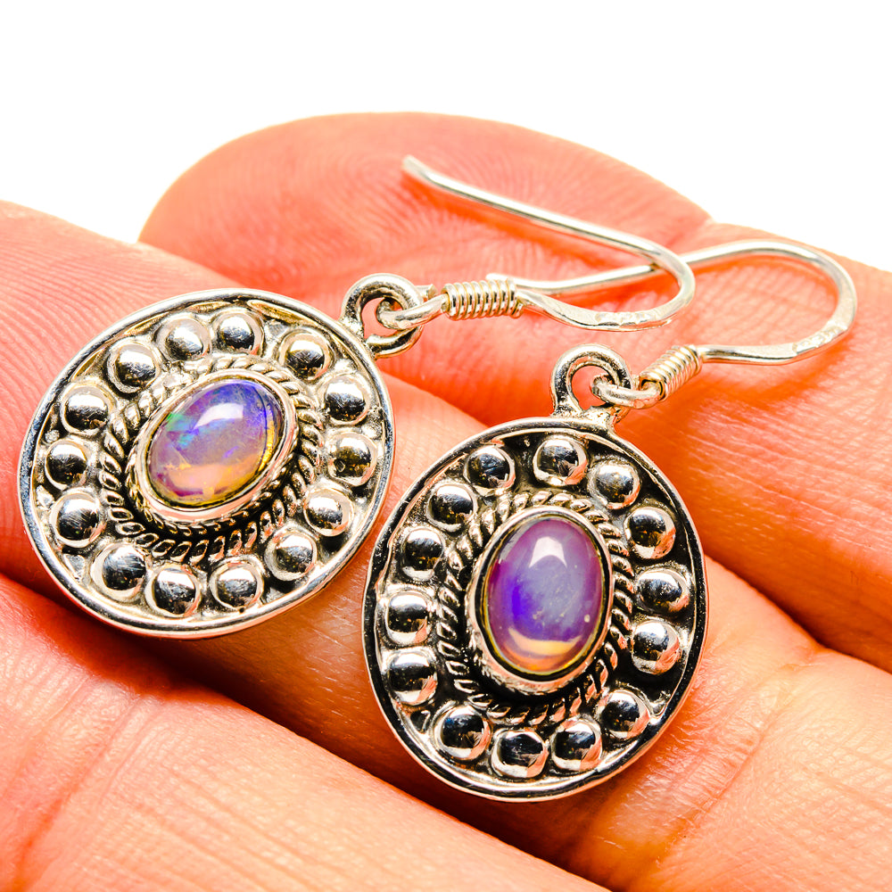 Ethiopian Opal Earrings handcrafted by Ana Silver Co - EARR414624