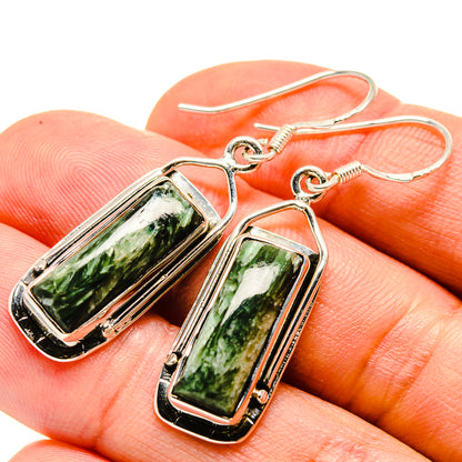 Seraphinite Earrings handcrafted by Ana Silver Co - EARR414629