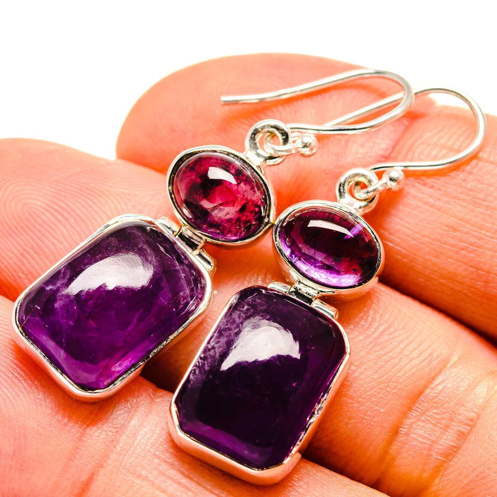 Amethyst Earrings handcrafted by Ana Silver Co - EARR414632