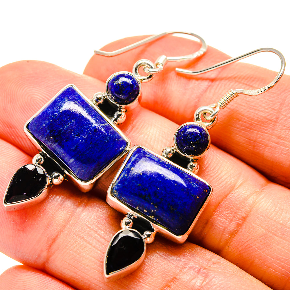 Lapis Lazuli Earrings handcrafted by Ana Silver Co - EARR414638