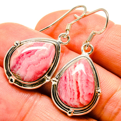 Rhodochrosite Earrings handcrafted by Ana Silver Co - EARR414642