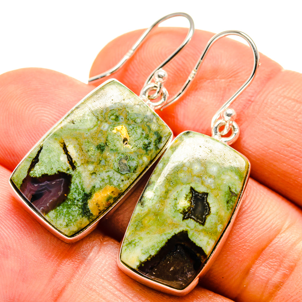 Rainforest Opal Earrings handcrafted by Ana Silver Co - EARR414645